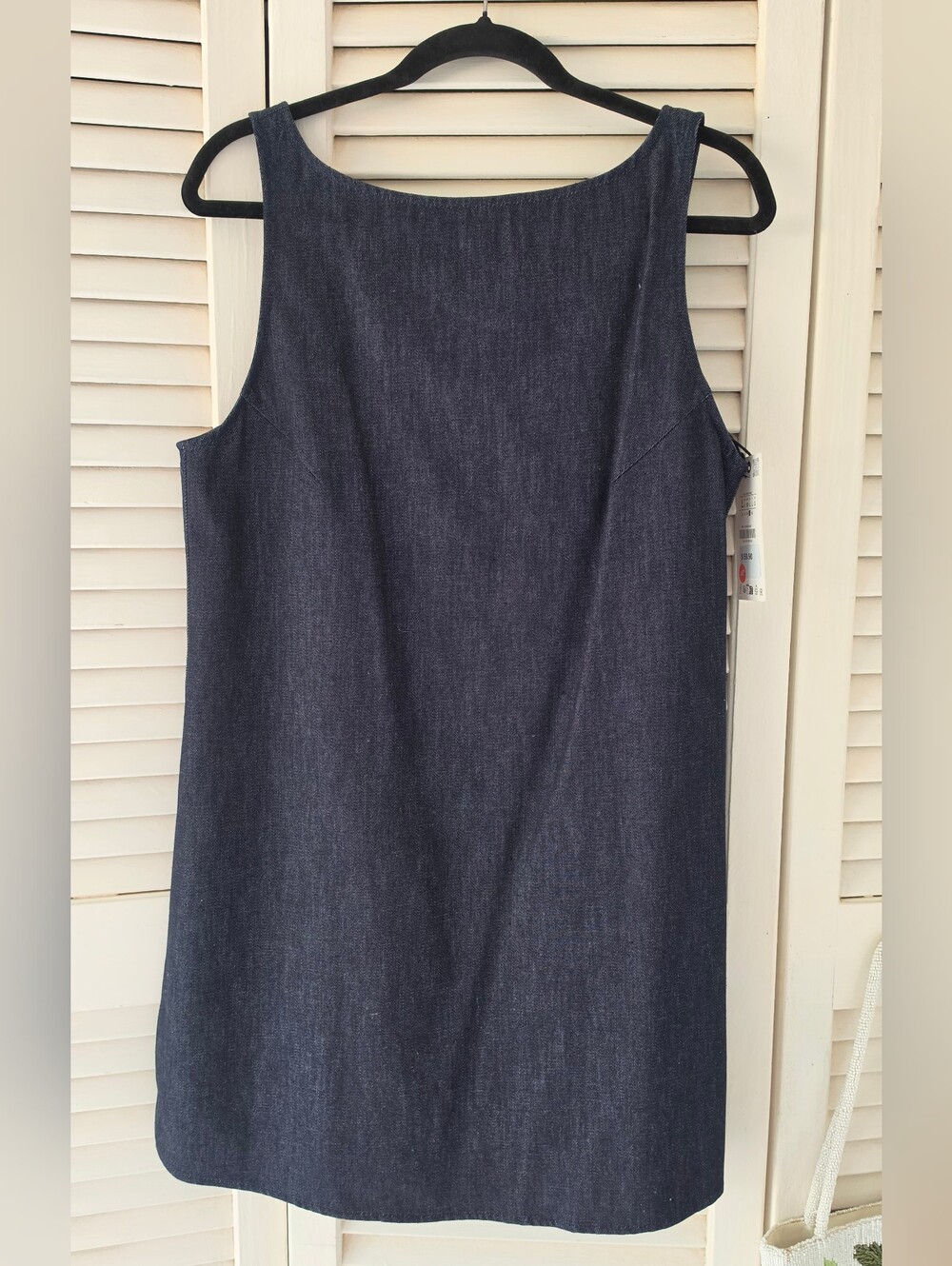 Zara Dark Blue Sleeveless Denim Dress